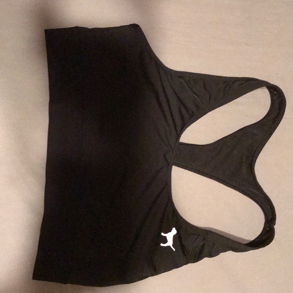 Pink sports bra